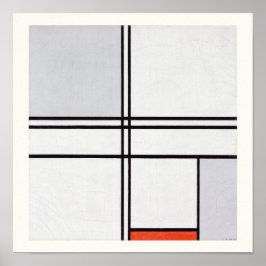 POSTER : PIET MONDRIAN : GRAU - RED 1935
