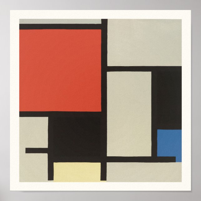 POSTER : PIET MONDRIAN : ZUSAMMENSETZUNG 1921 (Vorne)