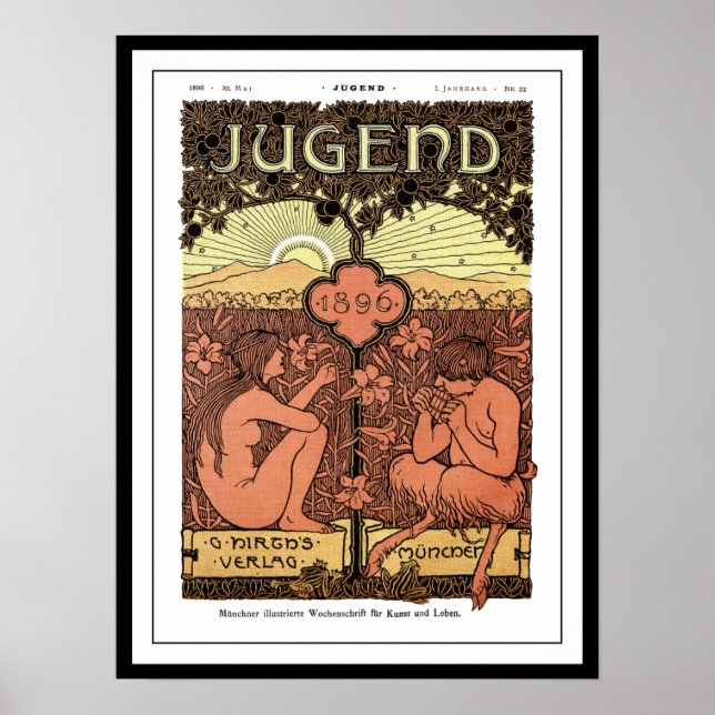 Poster: Pipes of Pan - Jugend Magazine May 1896 Poster (Vorne)