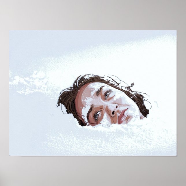 Poster-Plakatwand Snowdriften Kunst Poster (Vorne)