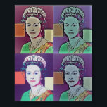 Poster - Pop Art 'The Queen'<br><div class="desc">Queen Elizabeth II Option auf Karo-out für Ihren Kauf dieses Poster mit einem gemacht, um den Ruhm von zazzle zu messen. Fügen Sie dem Rahmen ein Reittier hinzu, das dieses schöne Bild hervorhebt. Vergessen Sie nicht, Ihre Rückmeldung ein wenig lang mit dem Bild in situ, das anderen Zollbehörden helfen wird,...</div>