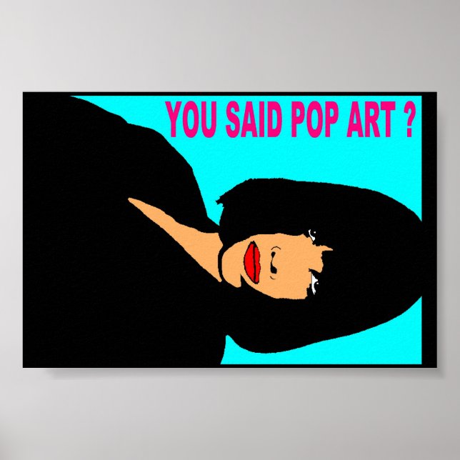 POSTER POP- KUNST DESIGNS SICHTLICHE LOGOS (Vorne)