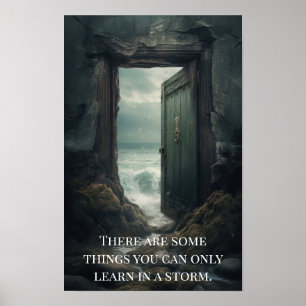 Poster - Portal zur Ozeantür KI-generiert