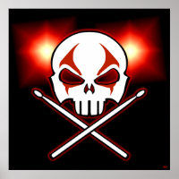 Poster-Poster für Heavy Metal Drummer Poster Deko