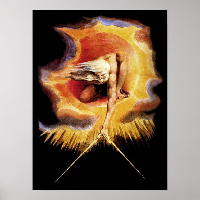 Poster/Print: Alt der Tage ~ William Blake Poster (Vorne)