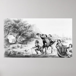 Poster/Print "Amerigo Vespucci in America" Poster