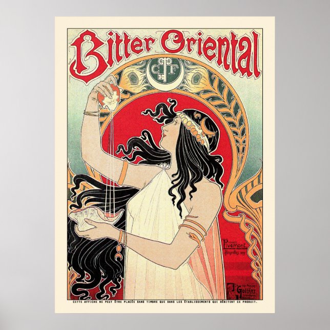 Poster Print: Art Nouveau - Bitter Oriental (Vorne)