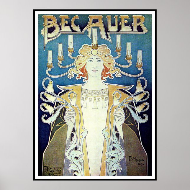 Poster/Print: Art Nouveau - Privat Livemont Poster (Vorne)