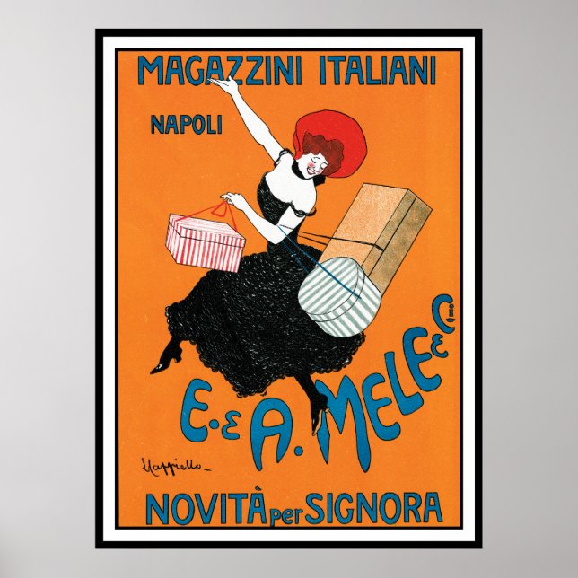 Poster Print by Cappiello - Magazzini Italiani (Vorne)
