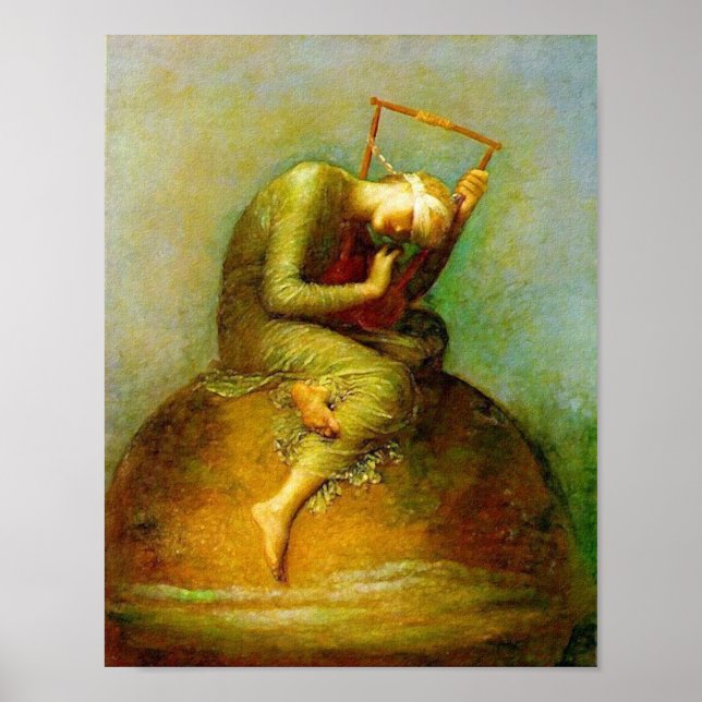 Poster/Print: Hoffnung - George Watts Poster (Vorne)