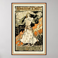 Poster/Print: Jeanne d'Arc, Sarah Bernhardt