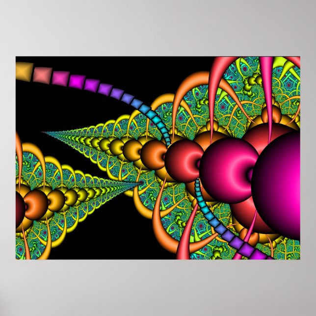 Poster/Print: Kosmisches Spiel: Glasperlenspiel Poster (Vorne)