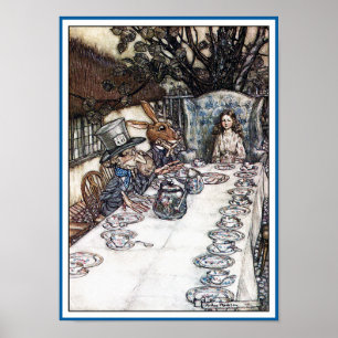 Poster/Print: Mad Hatters Tea Party - Rackham Poster