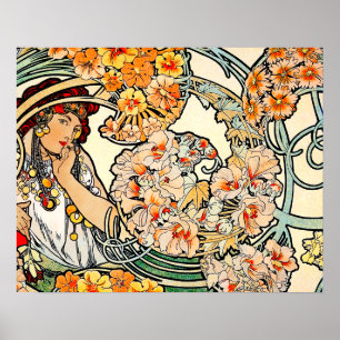 Poster/Print: Mucha - Sprache der Blume II Poster
