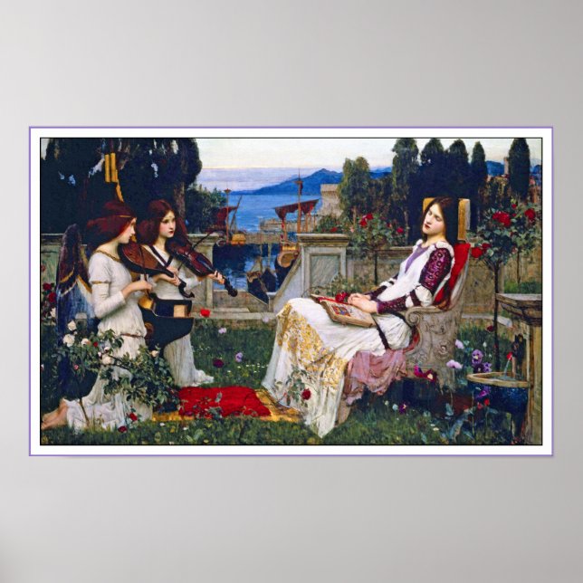 Poster Print: Saint Cecilia - John Waterhouse (Vorne)