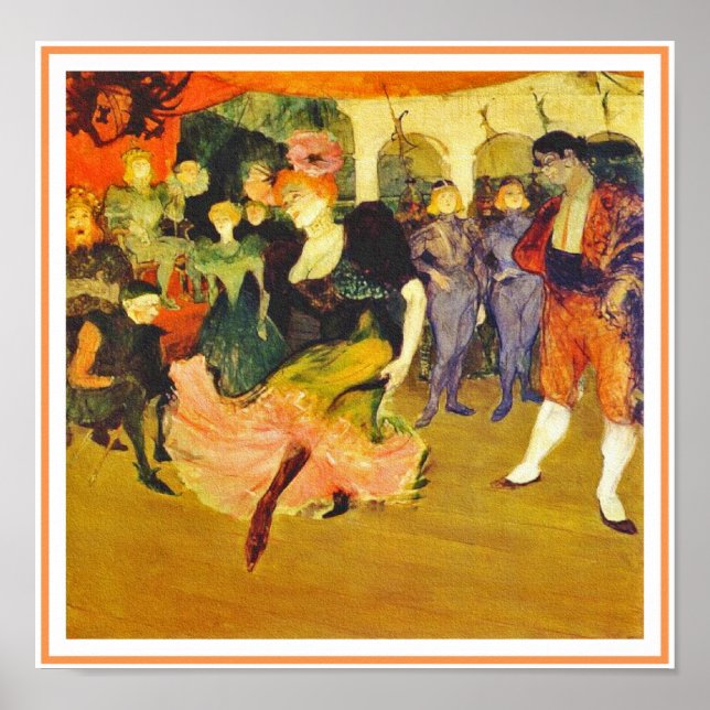 Poster/Print: Tanzen der Bolero: Toulouse-Lautrec Poster (Vorne)