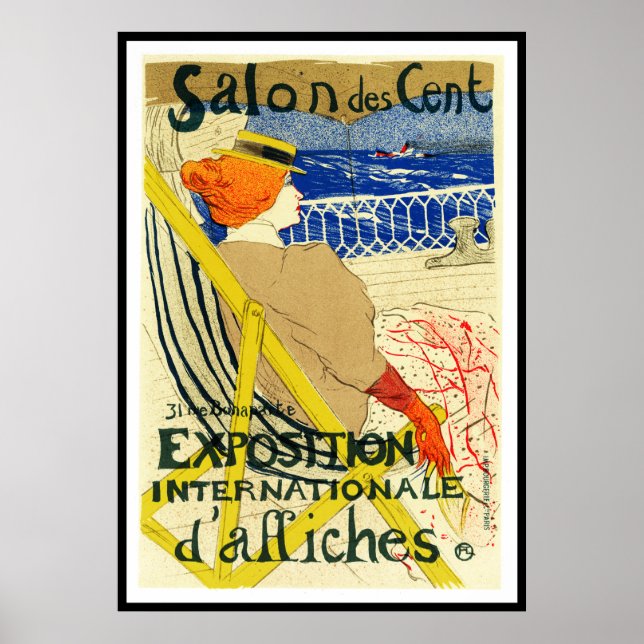 Poster Print: Toulouse Lautrec - Salon des Cent (Vorne)