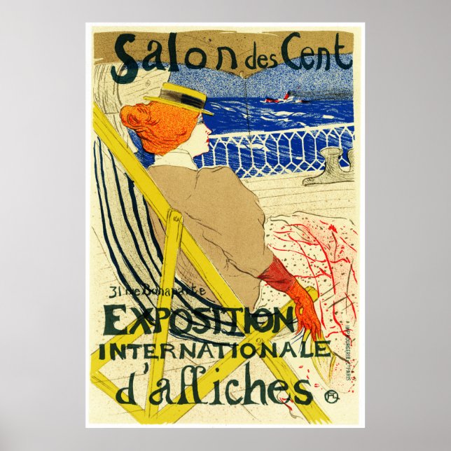 Poster Print: Toulouse Lautrec - Salon des Cent (Vorne)