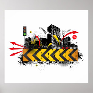 Poster/Print: Urban Grunge Poster