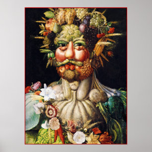 Poster/Print: Vertumnus (Portrait von Rudolf II) Poster