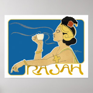 Poster/Print: Vintager Rajah-Kaffee Poster