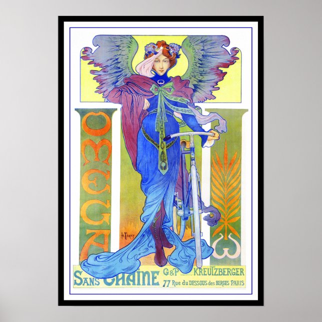 Poster/Print: Vintages Fahrrad - Henri Thiriet Poster (Vorne)