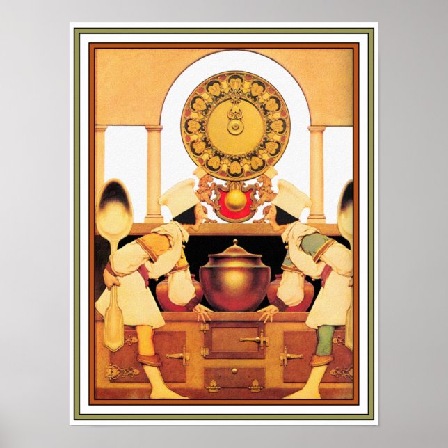 Poster/Print: Zwei Konditorei - Maxfield Parrish Poster (Vorne)