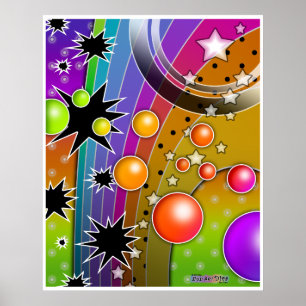 Poster, Prints - BIG BANG BLACK HOLES POP ART Poster