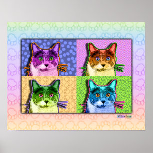 Poster, Prints - Pop Art Tom Cat Poster