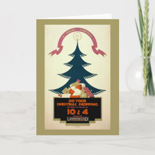 Poster Promoting Travel by London Untergrund Karte