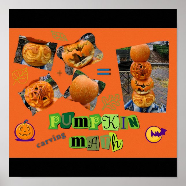 Poster "Pumpkin Carving Math" (Vorne)