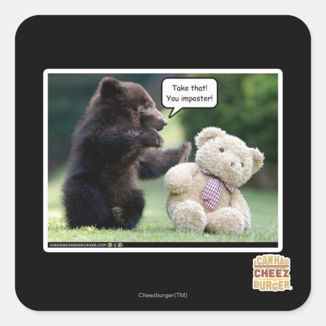 Poster! Quadratischer Aufkleber (Vorderseite)