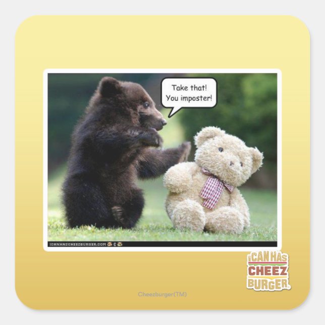 Poster! Quadratischer Aufkleber (Vorderseite)