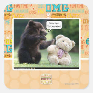 Poster! Quadratischer Aufkleber