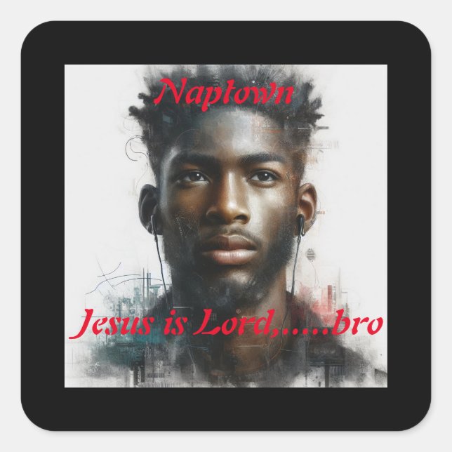 Poster Quadratischer Aufkleber (Vorderseite)