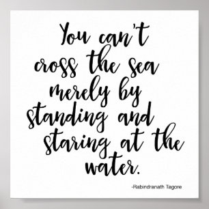 Poster Quoting Rabindranath Tagor - Aktion