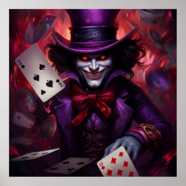 Poster Rätselkartenspiel mit dem Joker