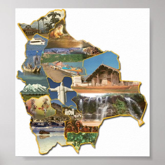 Poster recuerdo de Bolivien (Vorne)