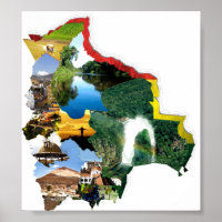 Poster recuerdo de Bolivien