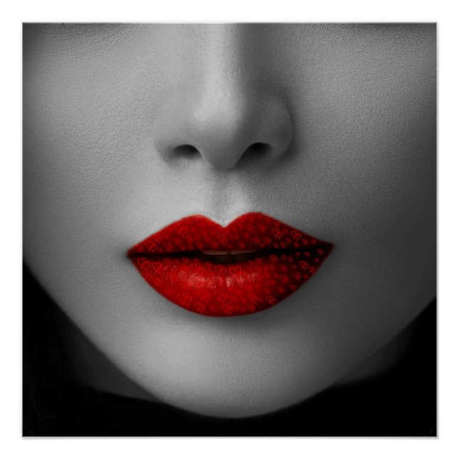 Poster Red Lips (Vorderseite)