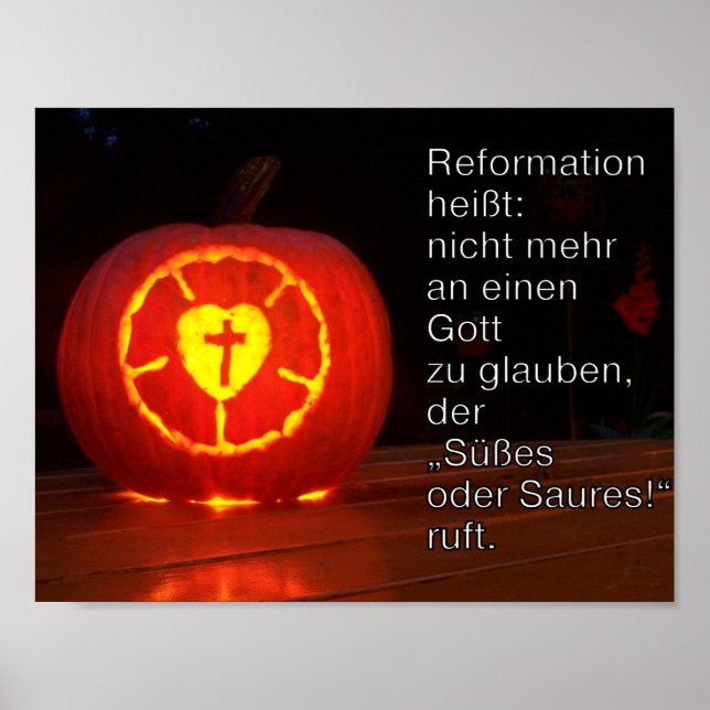 Poster Reformationstag Halloween (Vorne)