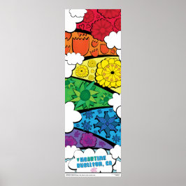 Poster - Regenbogen-Blume - Buellton.Art