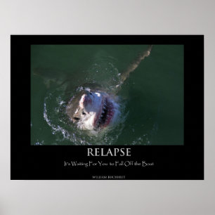 Poster "Relapse" für Weißhaie
