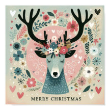 Poster "Renne de Noë l"