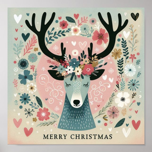 Poster "Renne de Noë l" (Vorne)