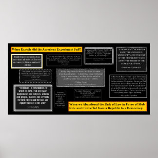 Poster Republik für Demokratie