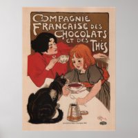Poster - Retro-Schokolade-Werbung