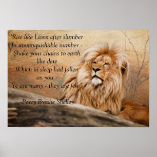 Poster "Rise like Lions"