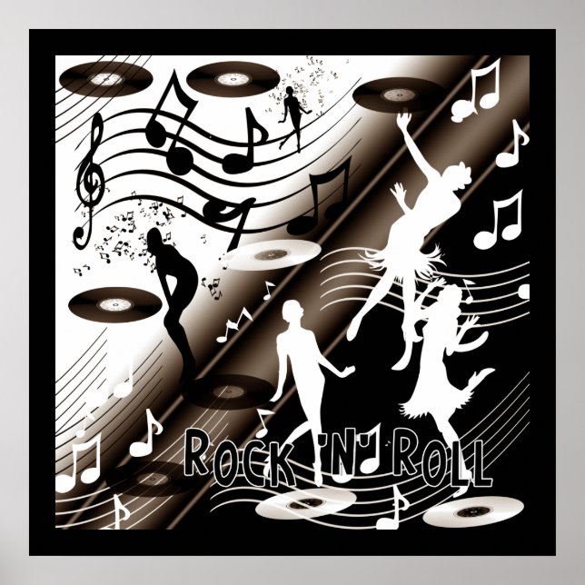Poster Rock 'N' Roll Dance Music (Vorne)