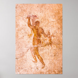 Poster - Roman Fresco, Alt Pompeji, Italien
